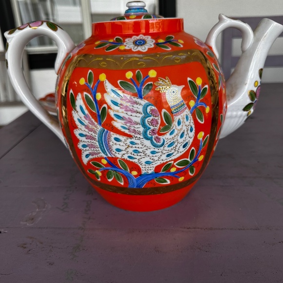 White Bird 6ps Tea Set Hand Made by C Medvedev 1972 - Picture 12 of 13